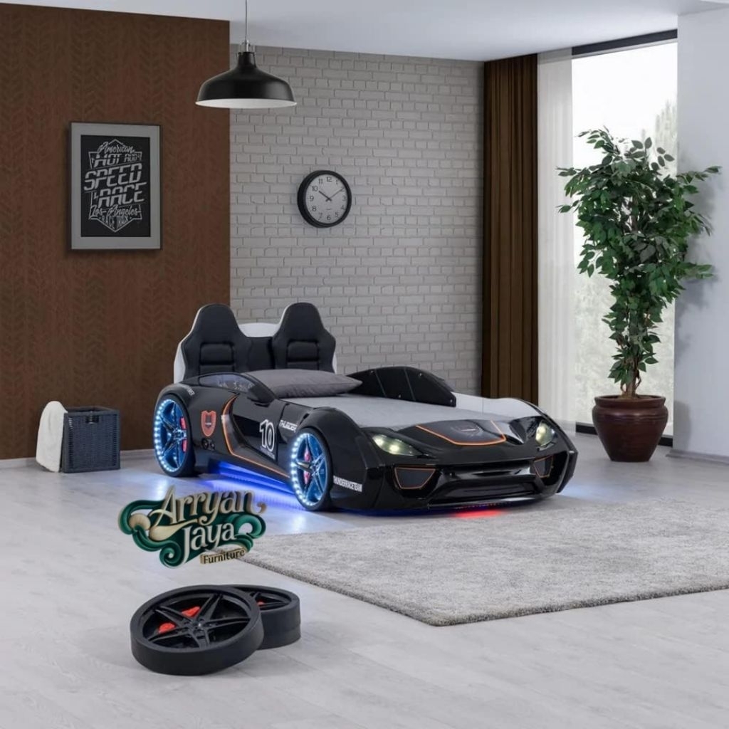 tempat tidur anak karakter mobil