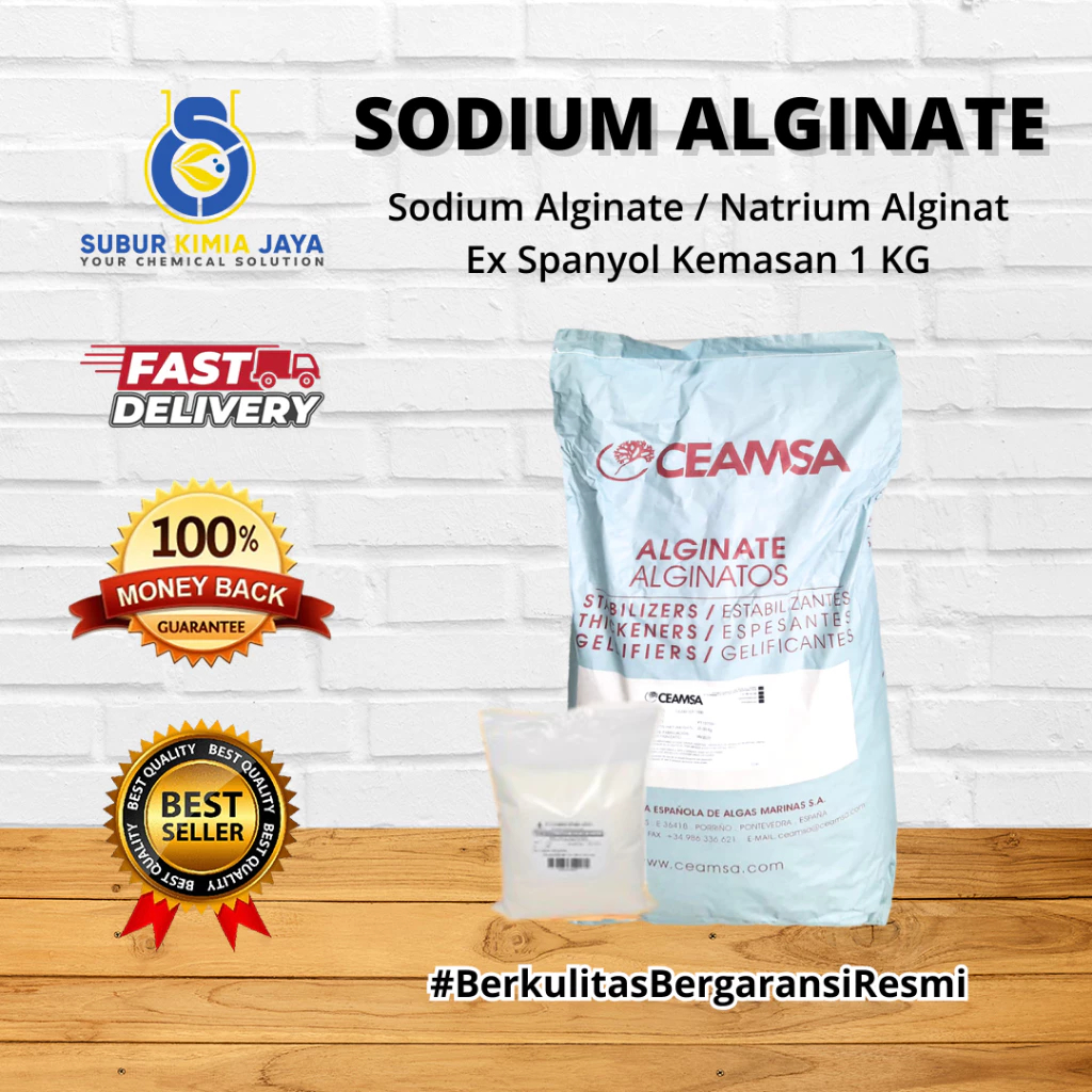 Sodium Alginate Food Grade / Sodium Alginat / Pengenyal Makanan 1 kg