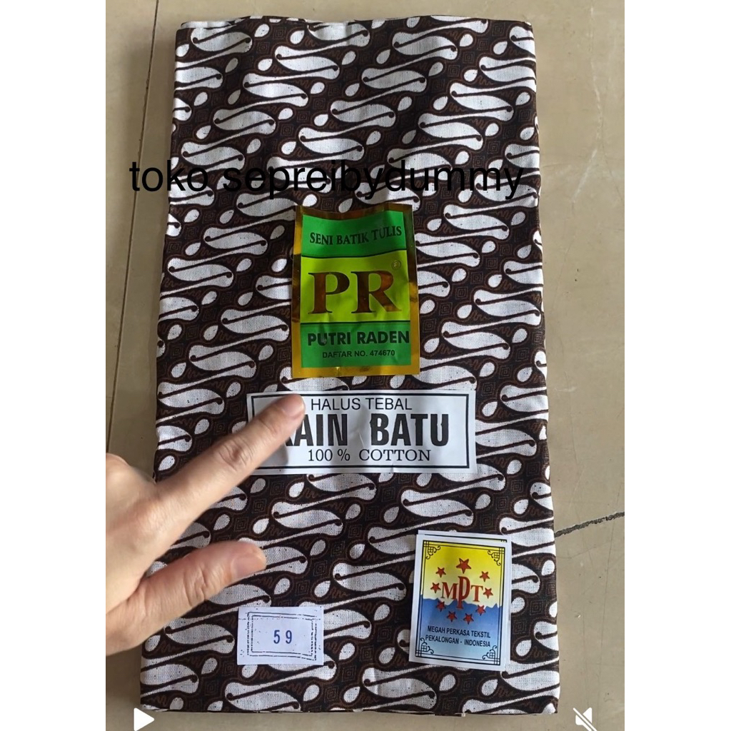 Kain Batik sewek jarik batik pekalongan bisa seragam warna putih motif parang halus putri raden nomo