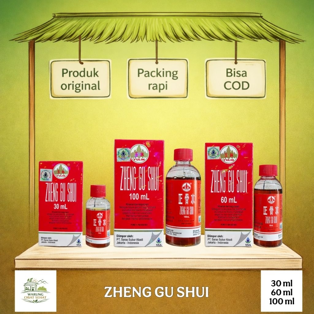 Zheng Gu Shui Yulin Brand Obat Gosok Semprot Herbal China Untuk Keseleo Rematik Bengkak Nyeri Otot