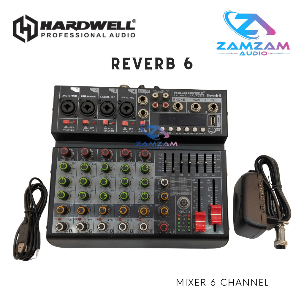 Mixer Professional Audio HARDWELL REVERB 6 / Mixer 6 Channel