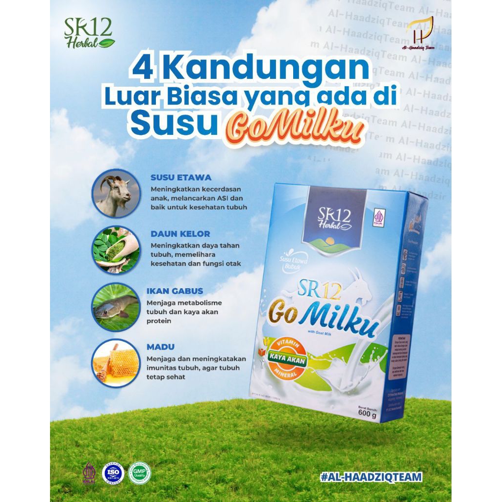 SR12 Gomilku|Susu Kambing|Herbal|Halal BPOM|Susu Diet|Susu Naikin BB