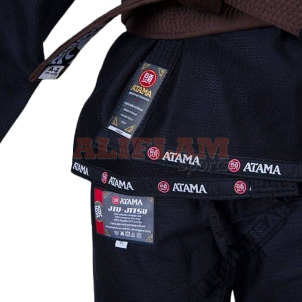 Dogi Jiujitsu Brazilian ATAMA HITAM Gi BJJ JUDO Seragam Beladiri Jiujitsu
