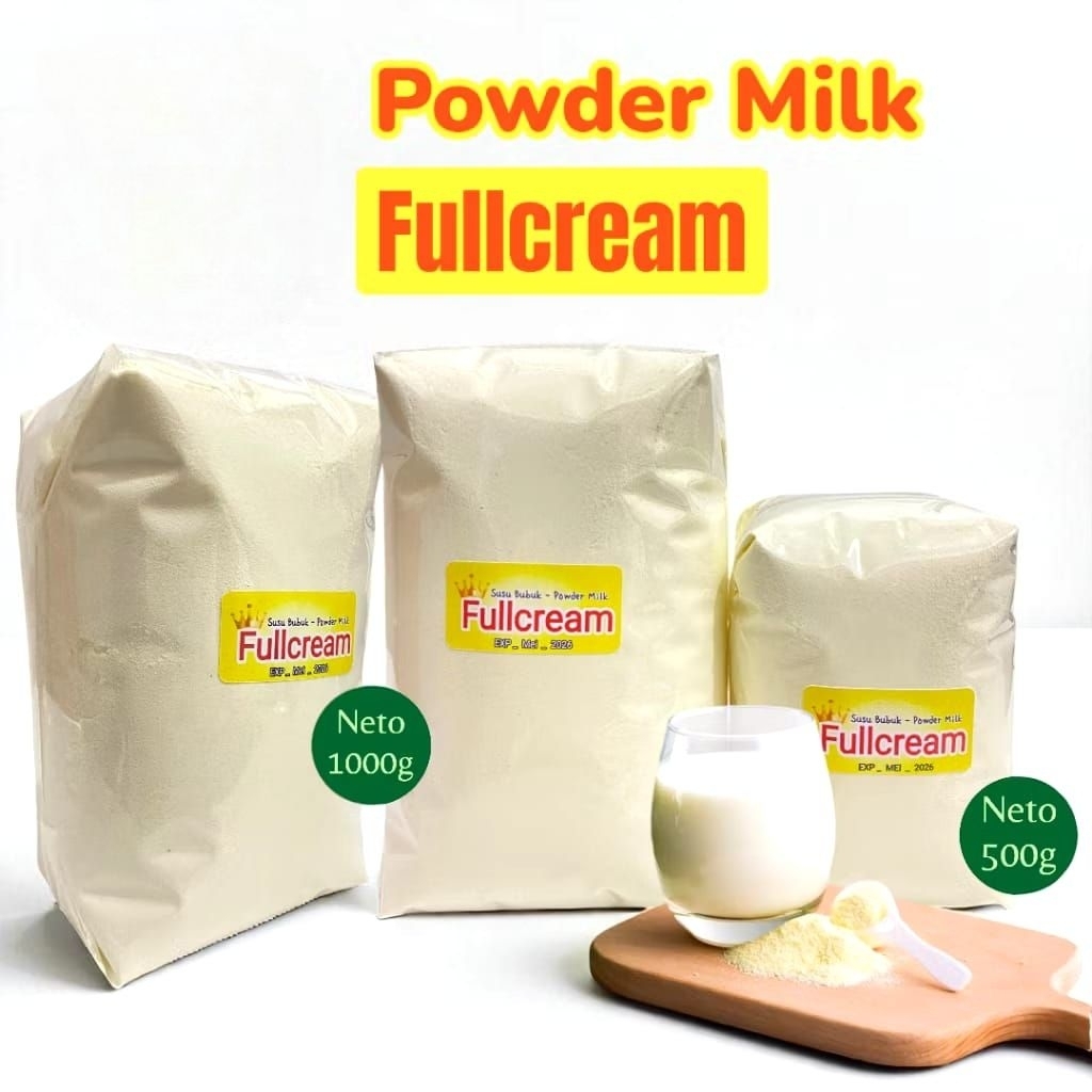 Susu Bubuk Full Cream 1 Kg Pengganti susu UHT // Susu Bubuk Minuman Full Creamer Reguler Serbaguna