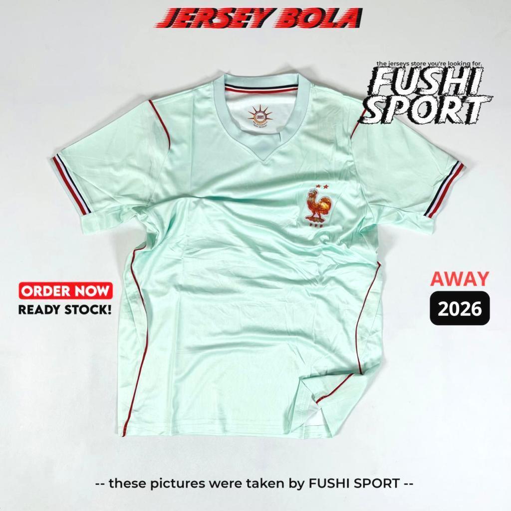 Jersey Baju Bola 2026 Perancis Away Piala Dunia Full Patch NEW