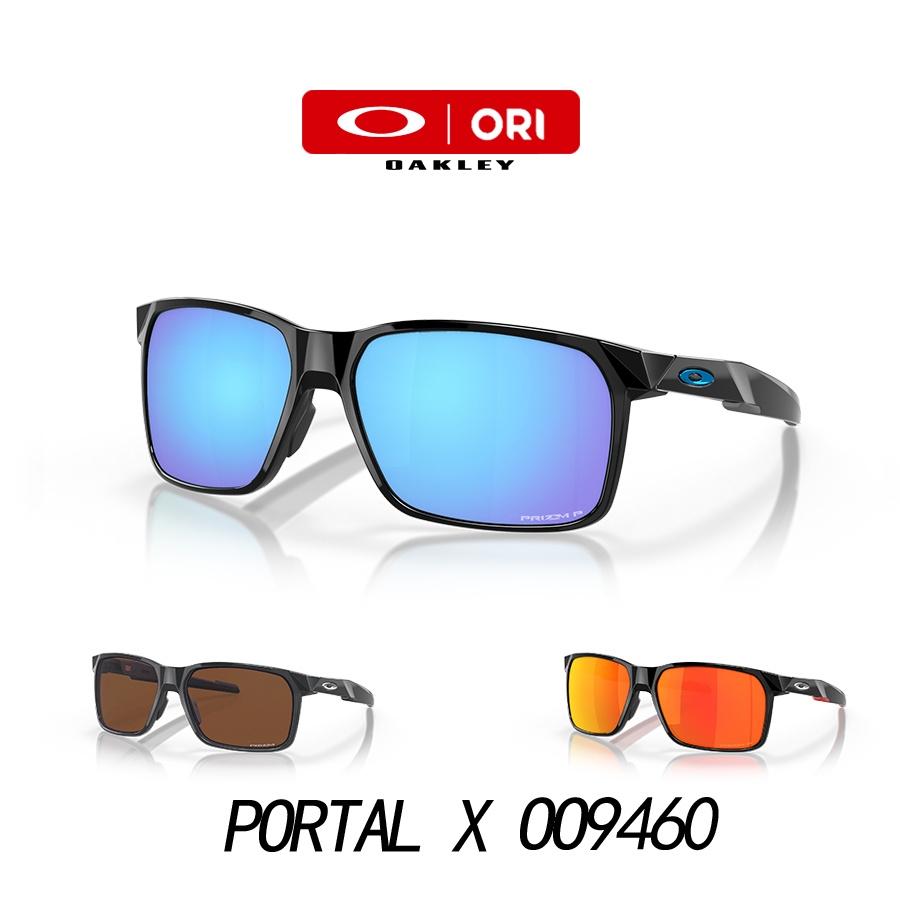 Kacamata Hitam OAKLEY HOLBROOK PORTAL X OO9460 Unisex, Perlindungan UV400, Desain Sporty Blue Black 