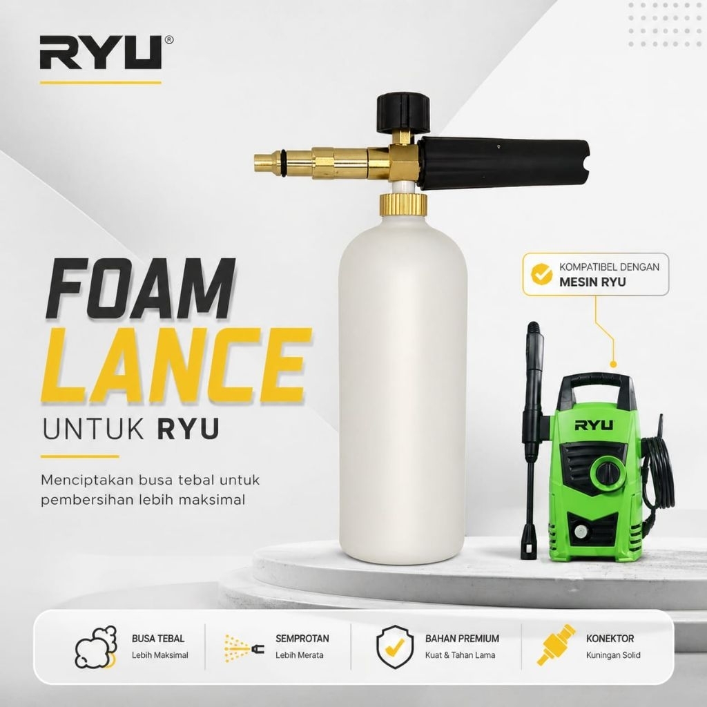 Foam lance untuk RYU / bottle shampo snow RYU