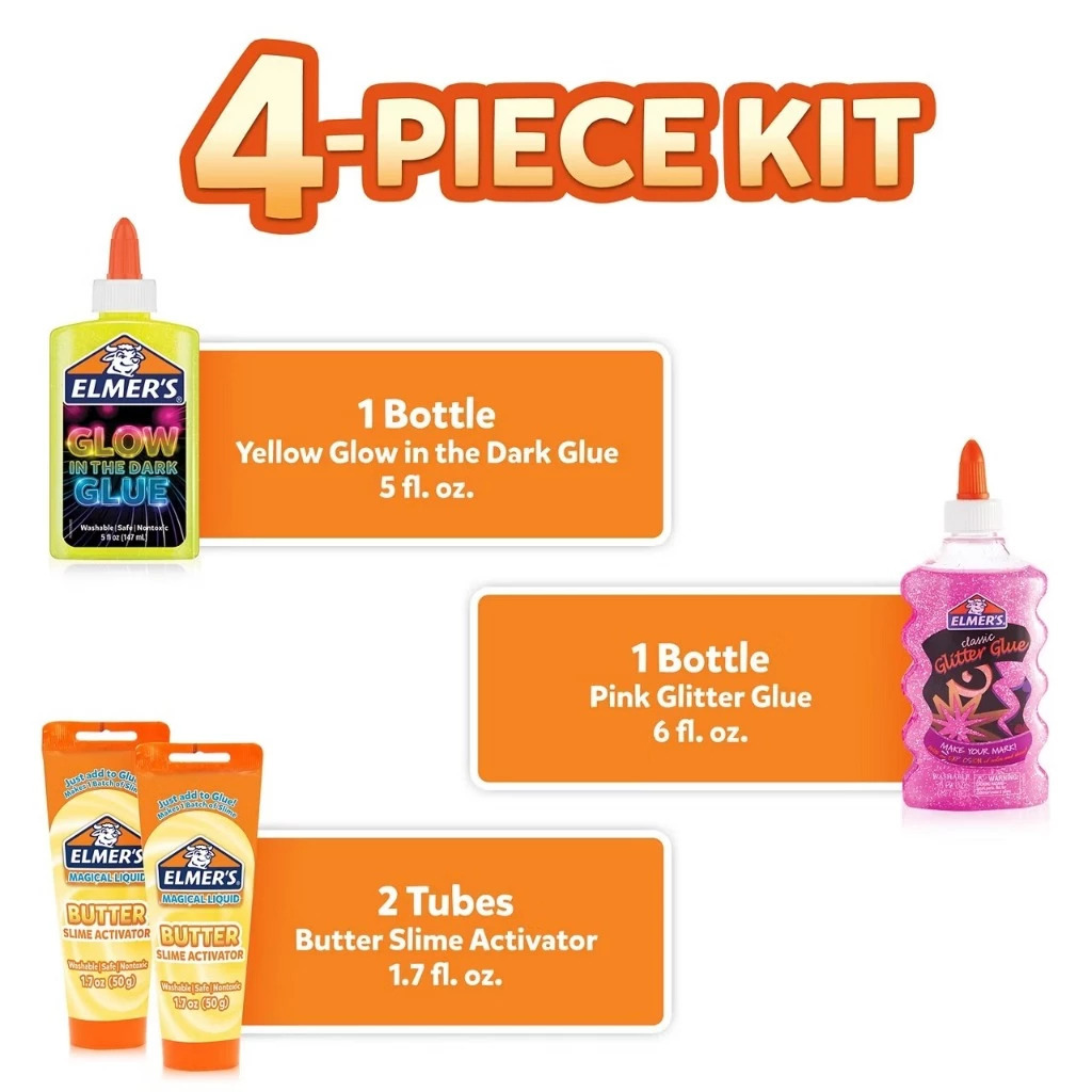 ELMERS BUTTER SLIME KIT 4CT