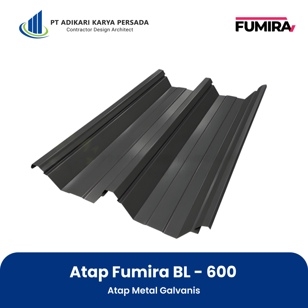Atap Fumira BL 600 - Atap Metal Fumira Galvanis