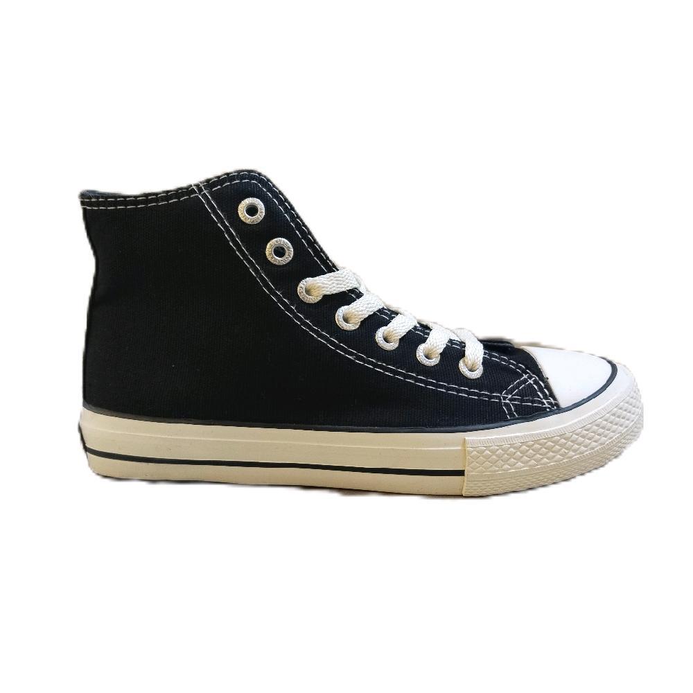 Sepatu Sekolah Unisex Weidenmann Timeless Hi Black White