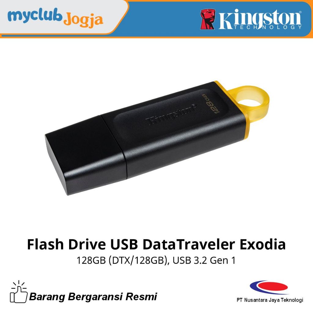 Kingston Flash Drive DataTraveler Exodia 128GB Flashdisk DTX/128G USB 3.2 Gen.1