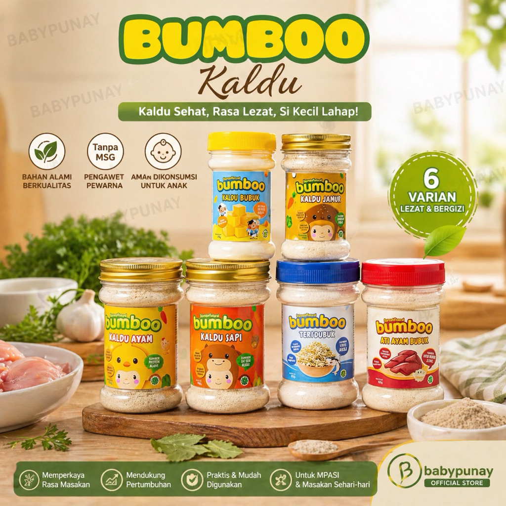 Bumboo Kaldu MPASI Non MSG / Kaldu Ayam MPASI / Kaldu Sapi MPASI/ kaldu jamur MPASI