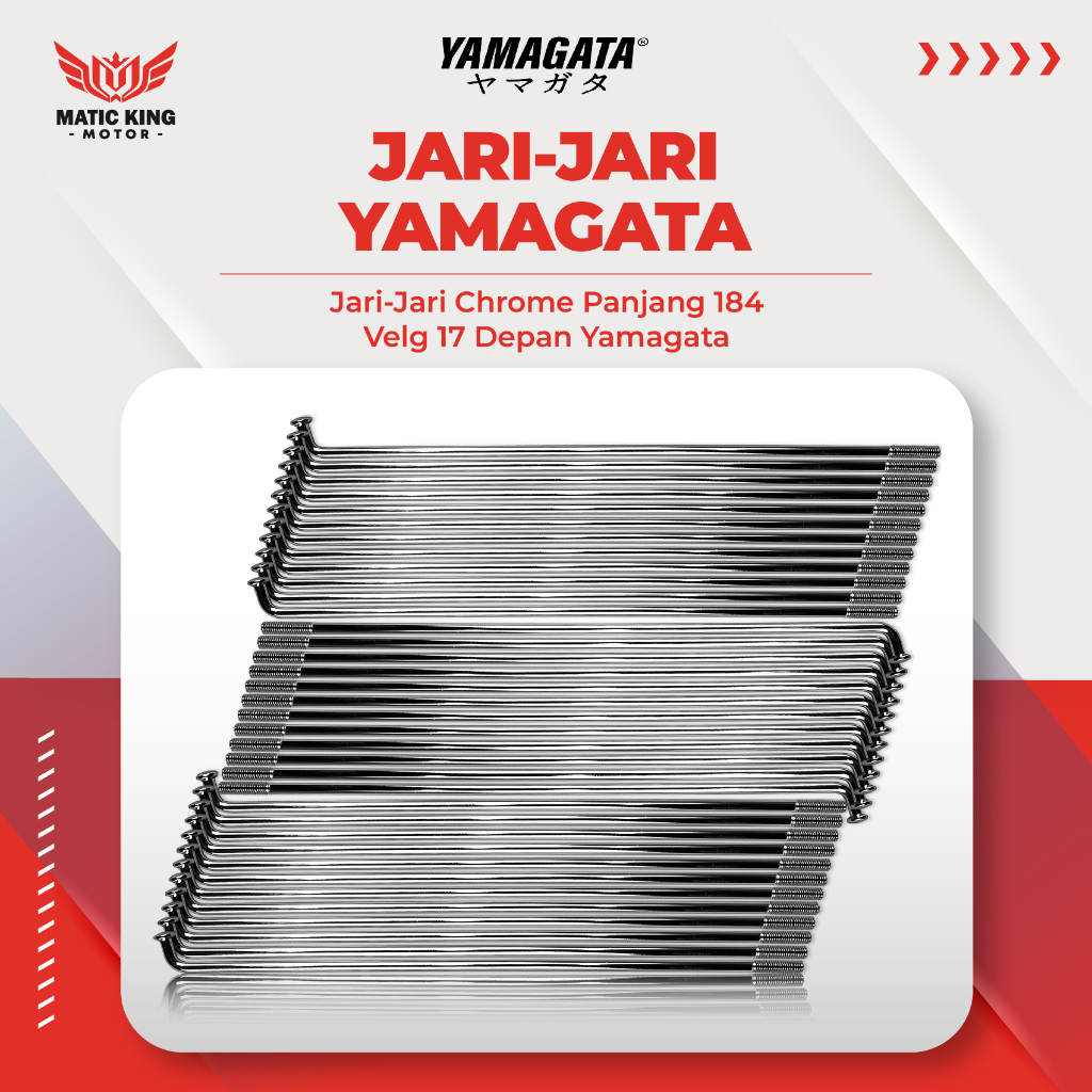 Jari jari Ruji Velg 17 18 ukuran 184 Honda Yamaha Vario Beat Scoopy PCX Supra X Blade Karisma Revo G