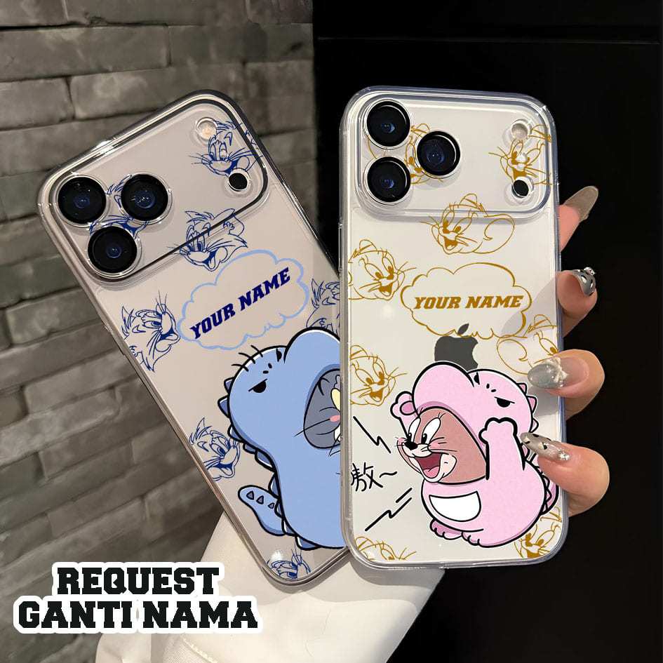 Case Custom Bisa Request Nama Sendiri Kartun Couple Lucu For All Type