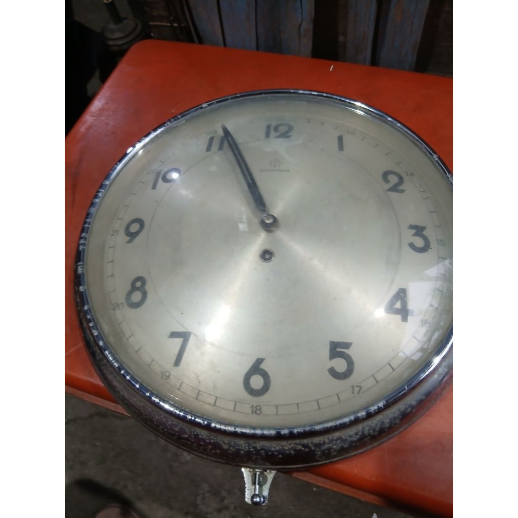 Jam dinding junghans jarum agak rusak made in germany 725rb jadul antik vintage lawas kuno  display 