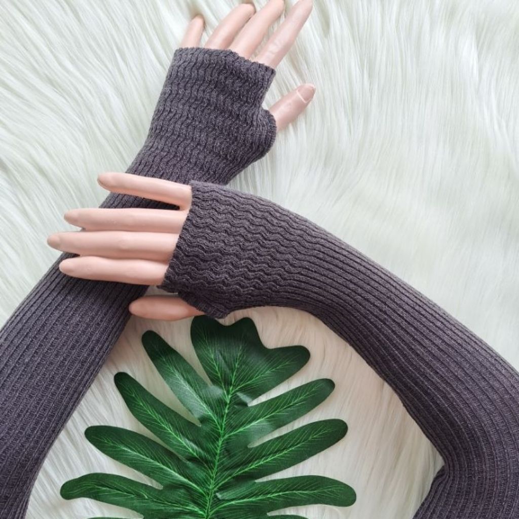AFSHARI STORE - Handsock Manset Tangan Rajut / Handsock Rajut Jempol Lengan Panjang / Manset Tangan 