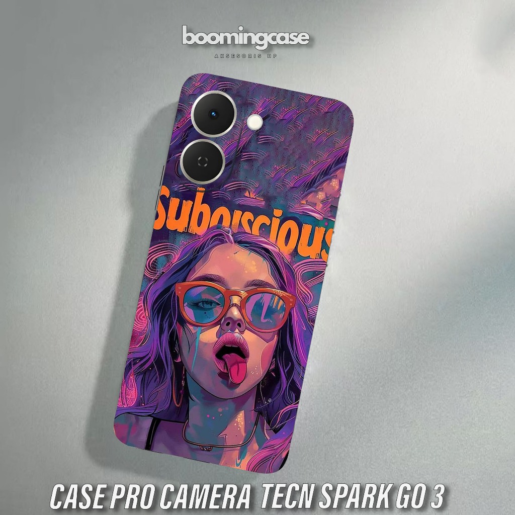 Case Tecno Spark Go 3 Casing Procamera Softcase Hitam Motif AESTHETIC Printing Glossy Bisa Cod