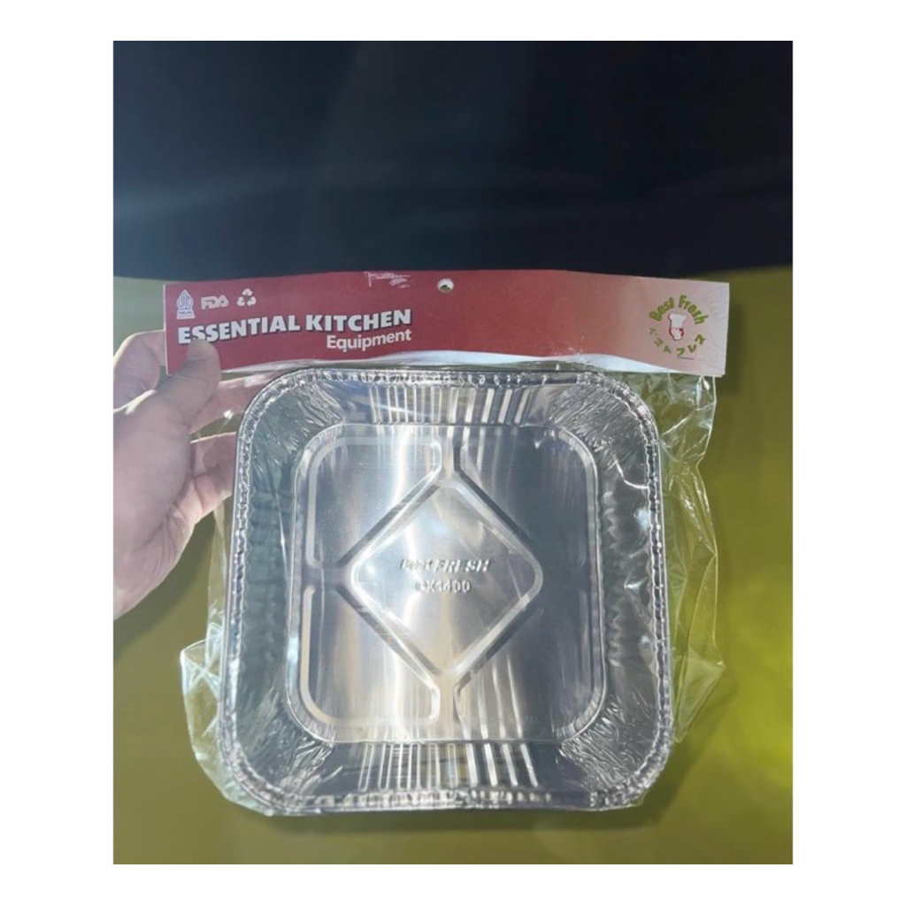 TUTUP Alumunium Foil Tray OX1400 50pcs / Aluminium foil cup ox 1400 TUTUP SAJA