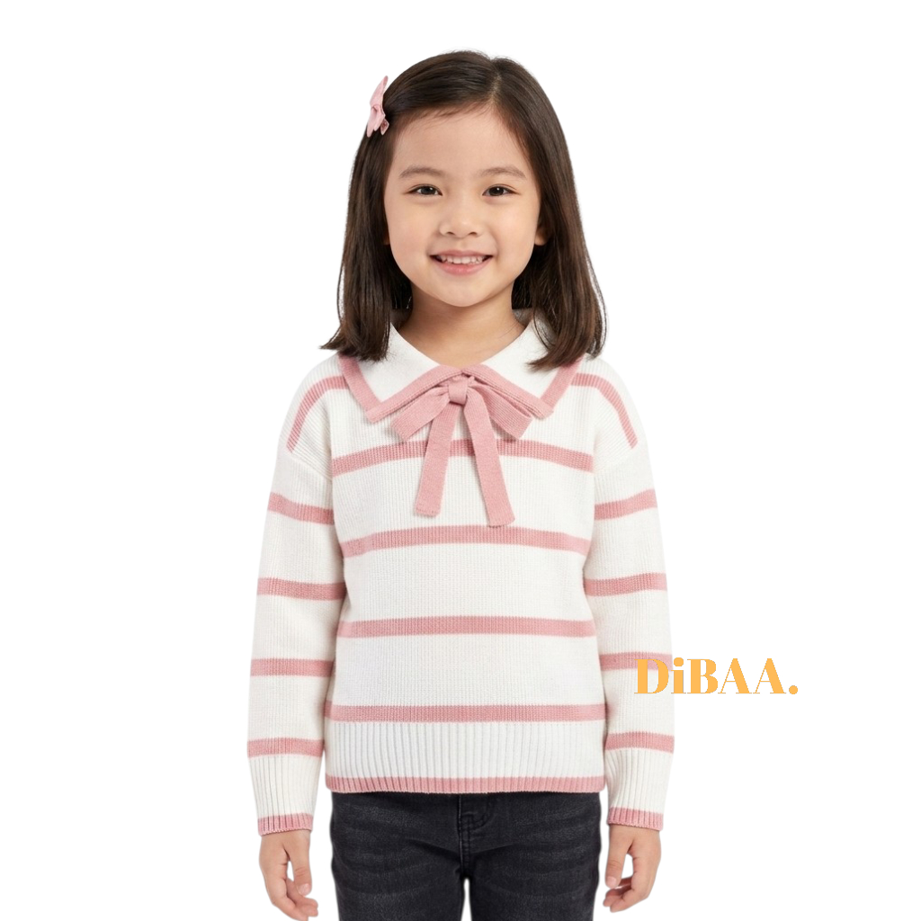 Jiso Sweater Anak - Cardigan Rajut Anak - Sweater Rajut Anak Perempuan