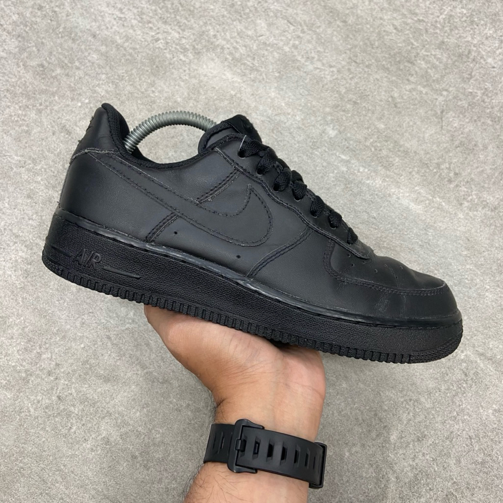 [Size 40] Nike Air Force 1 AF 1 Black Full Black Triple Black (315115-038) Second Kondisi Mulus Nomi