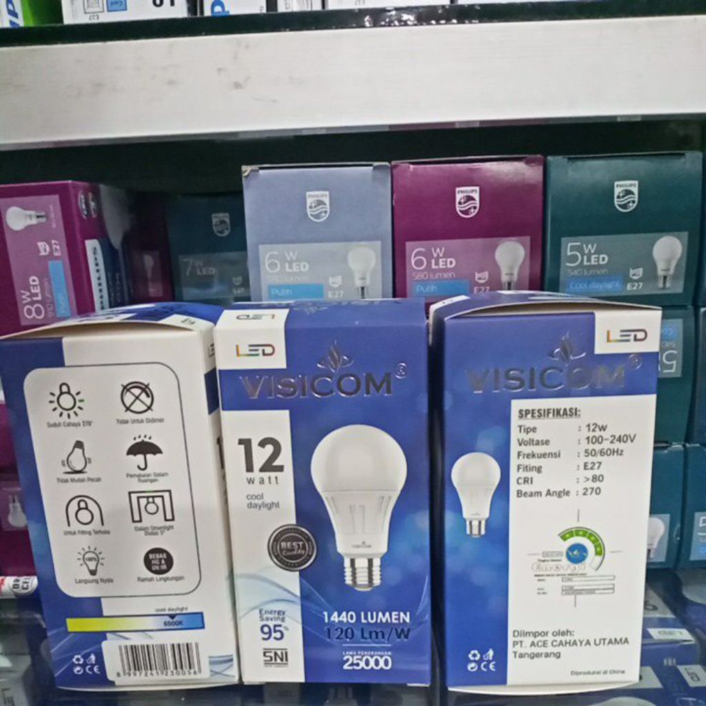 Lampu LED VISICOM 12 WATT