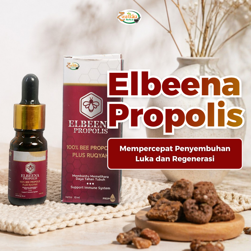 Zeeida Herbal | Elbeena Propolis Murni 100% Mengobati TBC Asma Bronchitis Sinusitis Batuk Sesak Nafa