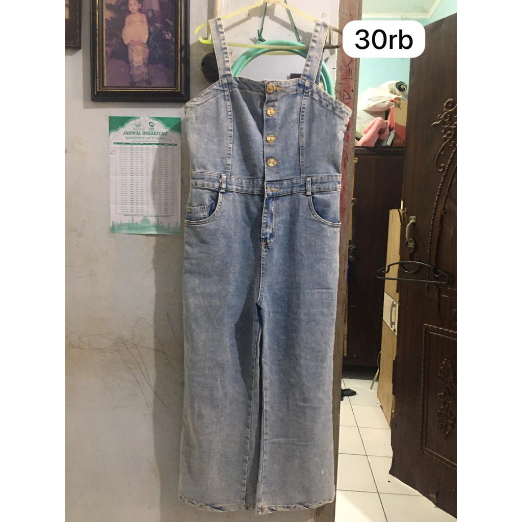 Preloved Overall Jeans