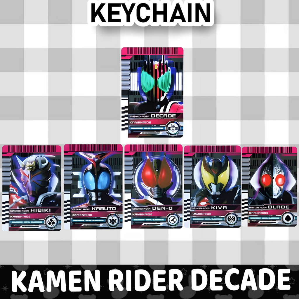 Ganci / Gantungan Kunci   KAMEN RIDER DECADE CARD DECK