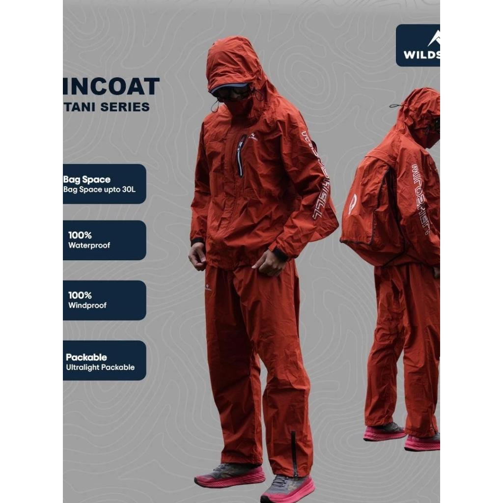 RAINCOAT/JAS HUJAN WILDSHELL SENTANI SERIES
