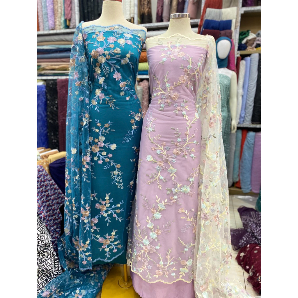 tile garden/burkat tile kebaya/outer tile/tile kondangan/tile bordir 3D