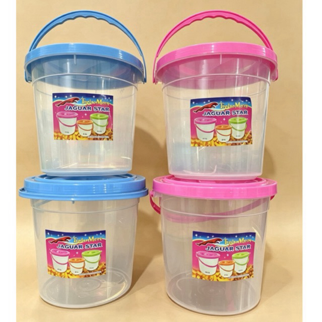 Toples Plastik Jaguar Stat 10 Liter - Tutup Rapat, Transparan, Anti Bocor