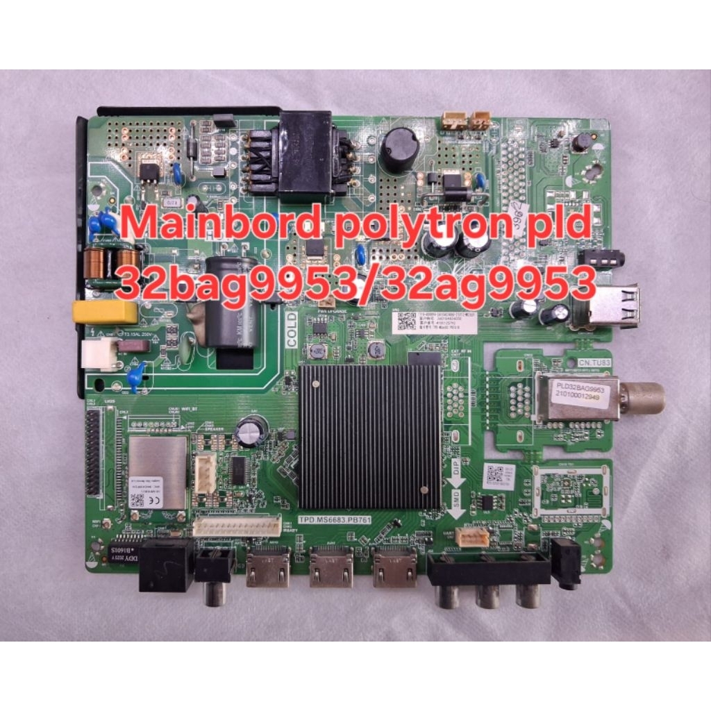MB-MAINBOARD TV LED POLYTRON PLD 32BAG9953/MESIN TV POLYTRON PLD 32BAG9953