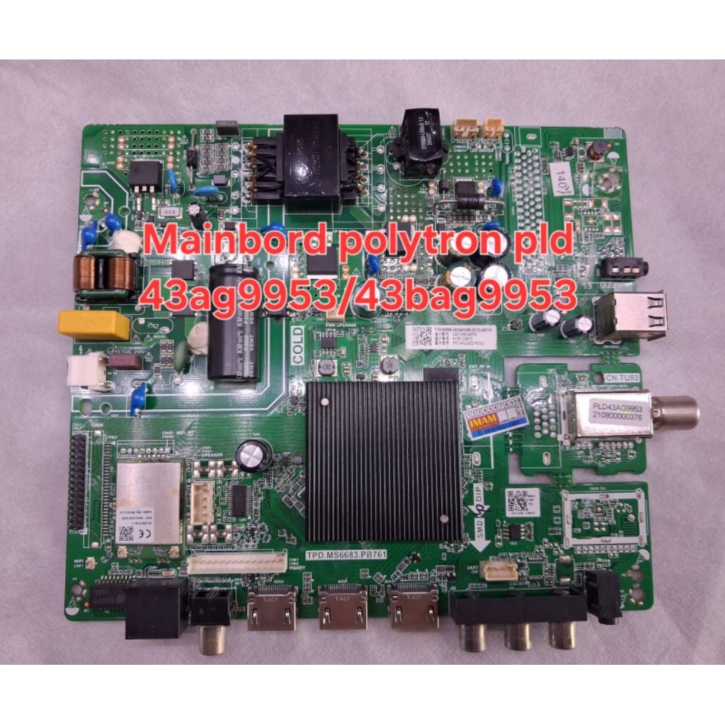 MB LED TV POLYTRON PLD 43BAG9953/MESIN TV POLYTRON PLD 43BAG9953