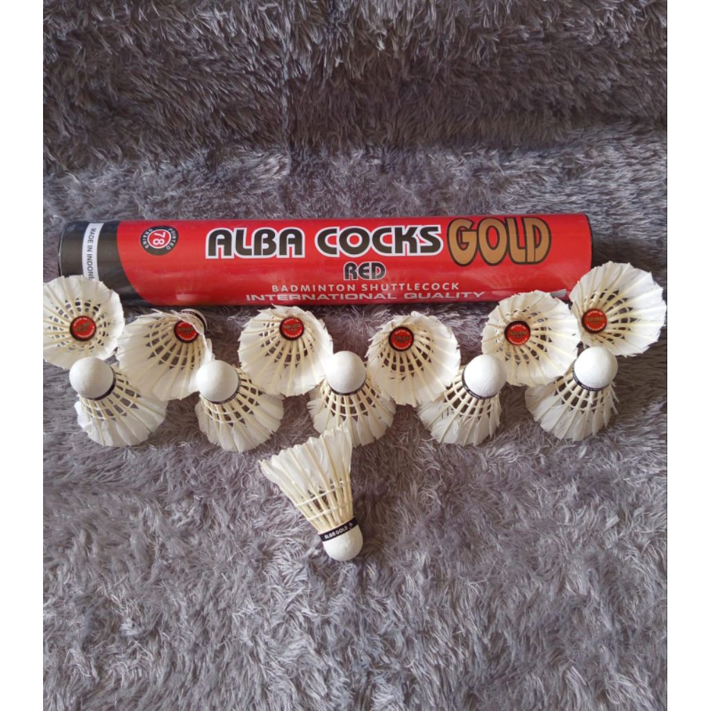 Shuttlecock badminton AERO ALBA GOLD bekas kondisi 90%