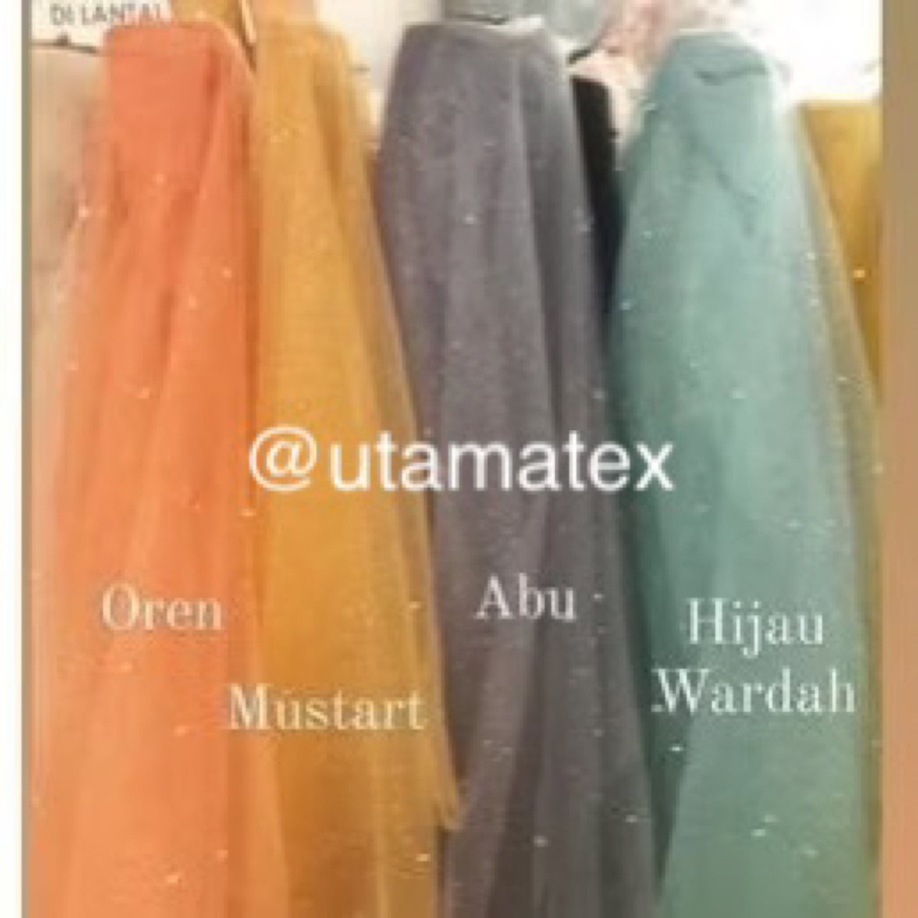 Bahan Tile Mutiara/ Tile Gliter Mutiara/ Kain Tile Mutiara