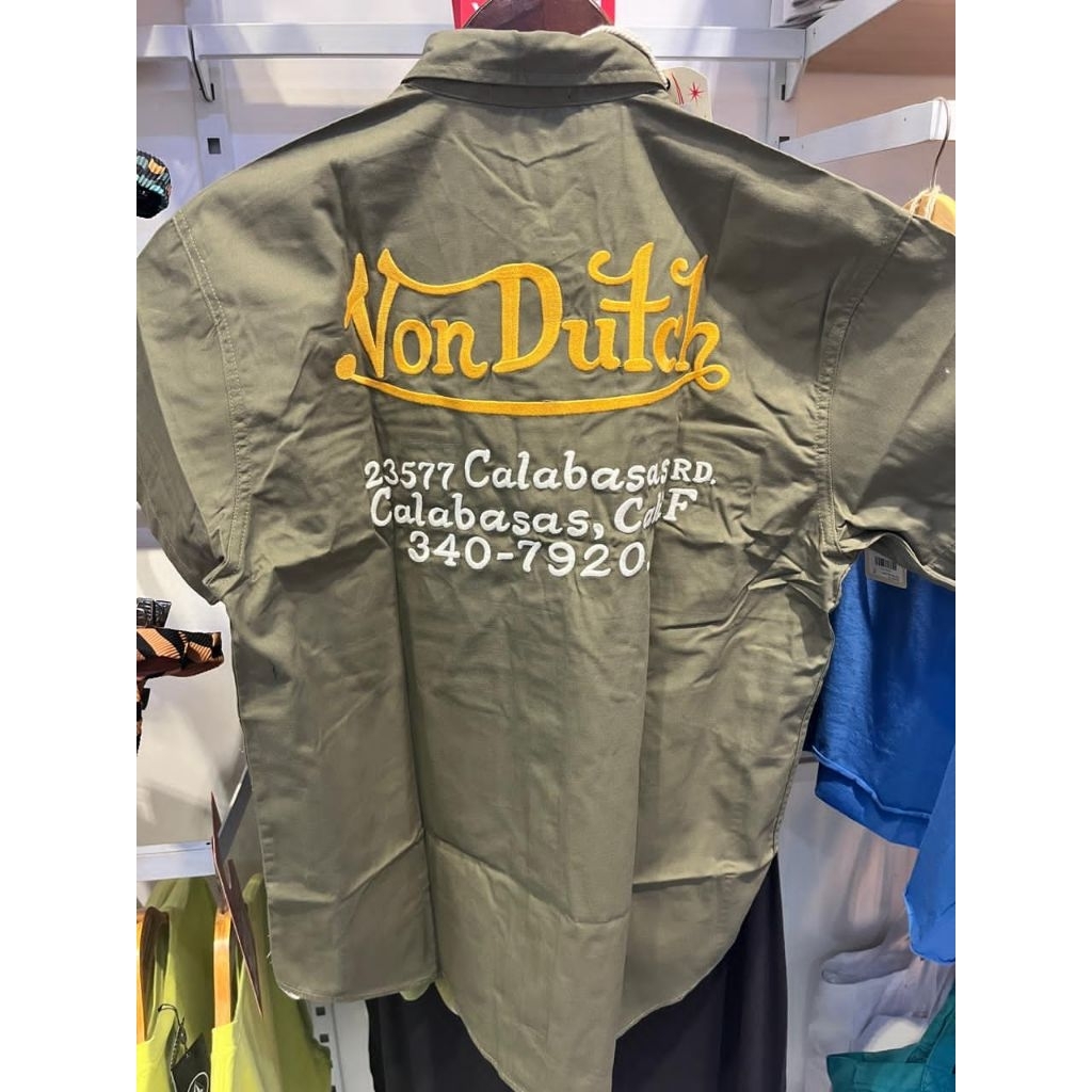 VON DUTCH 1783 WORKSHIRT ARMY GREEN