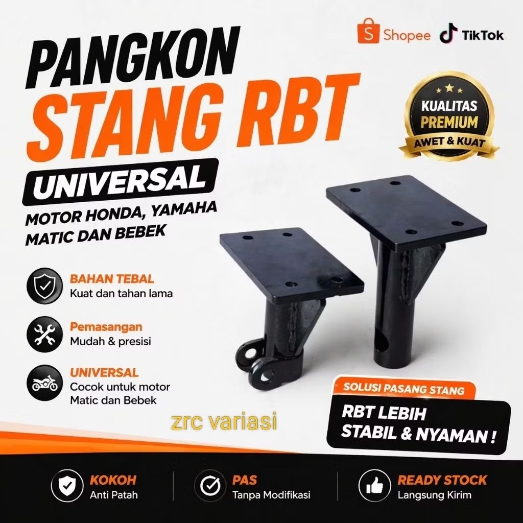 Pangkon Dudukan stang RBT  tapak dudukan stang RBT UNTUK semua motor Honda universal