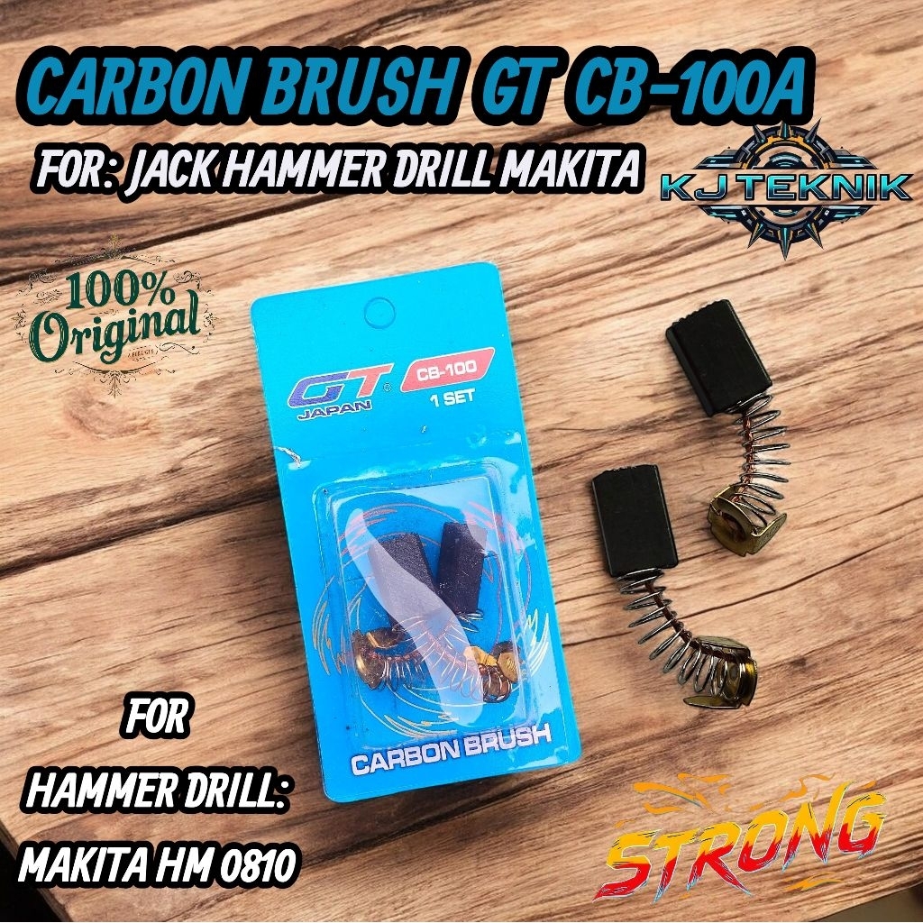 ORI GT Japan Carbon Brush Hammer drill Makita /CB MAKITA CB 100 Spul Arang Areng  Jack Hammer Drill 