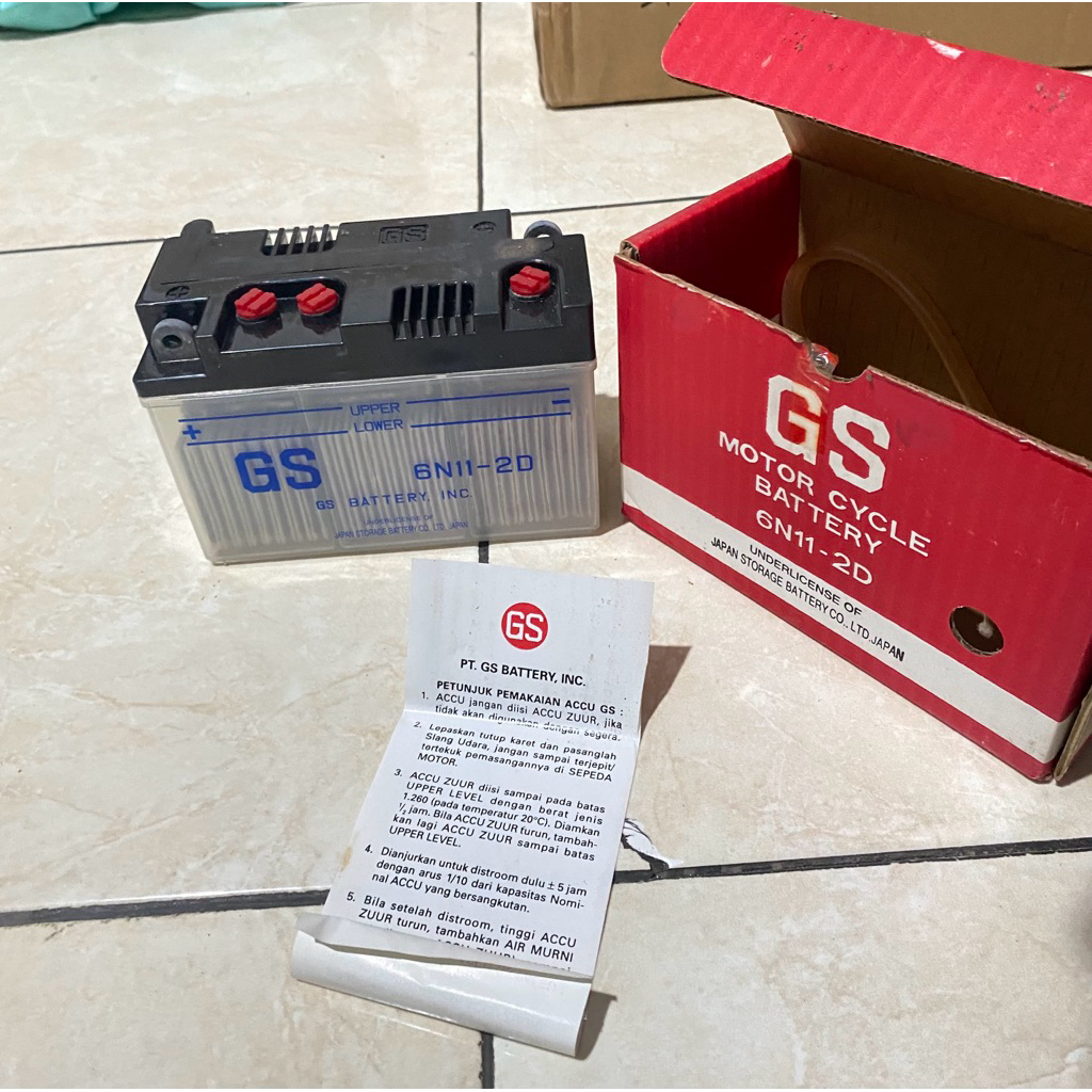 Aki GS 6V honda c700 c70 c90 c800 c50 supercub japan 6N11-2D
