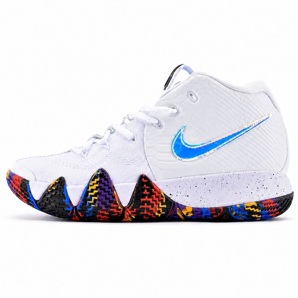 Sepatu Basket Kyrie 4 Confetti  White