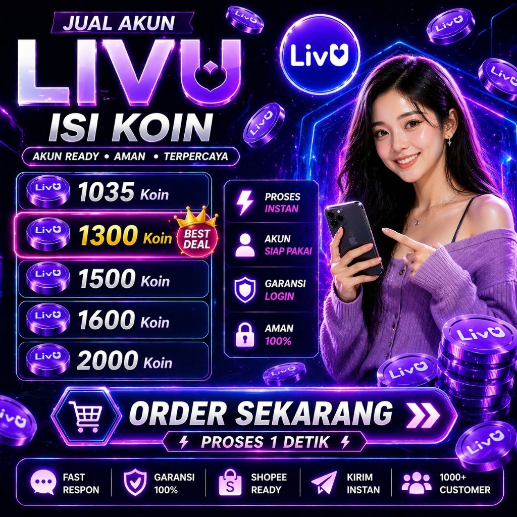Akun VIP LivU isi koin - Murah dan Akun langsung digunakan