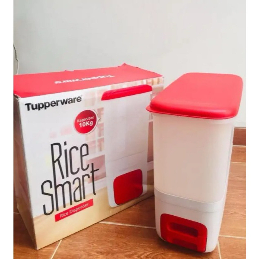 Rice Smart | Tempat beras 10kg | TUPPERWARE ORIGINAL BARU ADA BOX