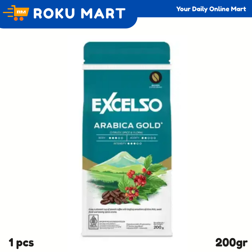 EXCELSO ARABICA GOLD 200 g / Kopi ARABICA EXCELSO COFFEE GOLD