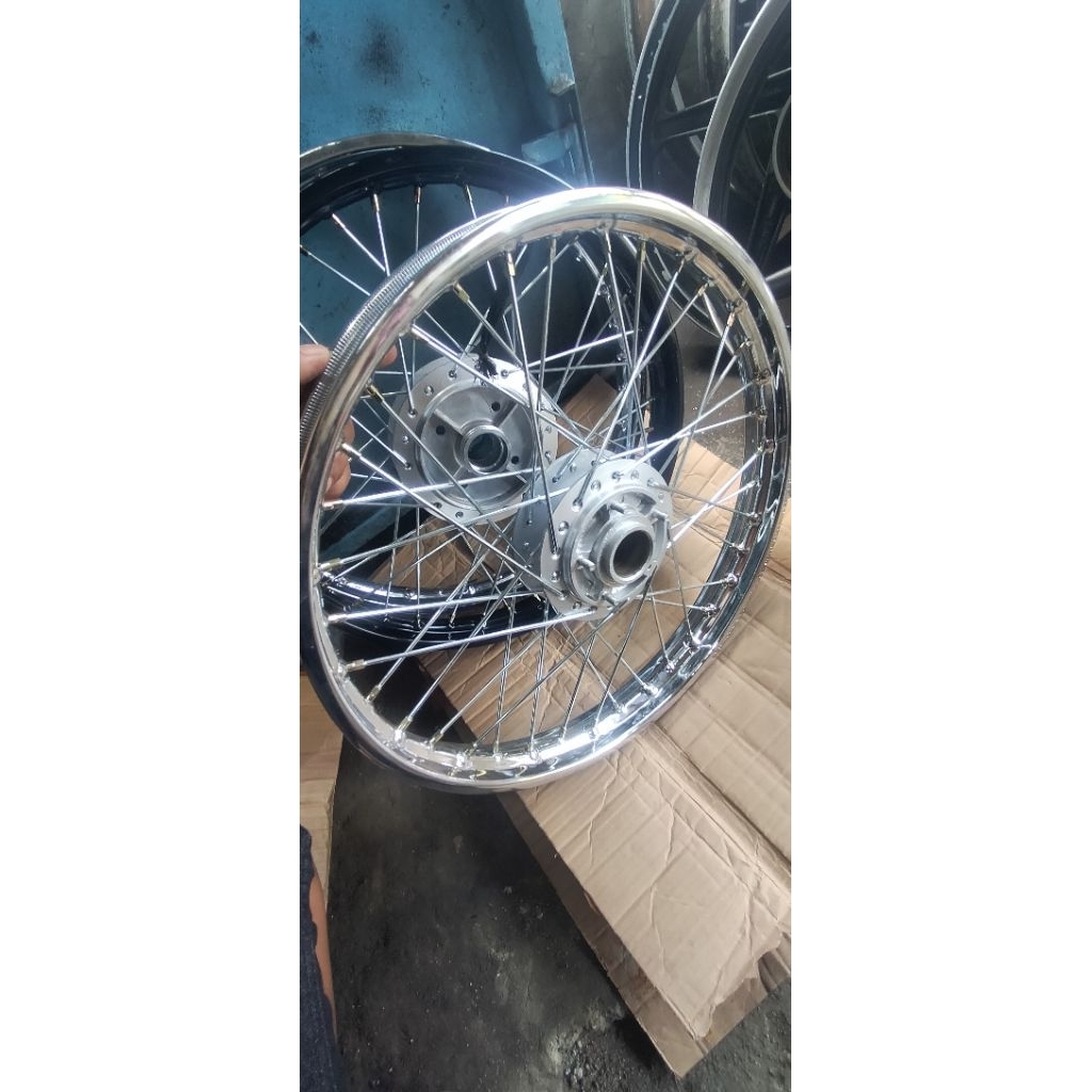 velg depan Supra x lama/fit lama ring 17 x140 pelek ORI D.I.D tinggal pasang