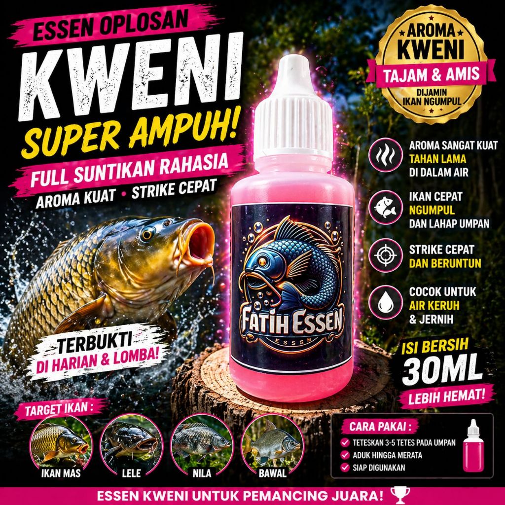 Essen Ikan Mas Kweni Super Ampuh | Essen Galatama Harian & Lomba | Biang Pengumpul Ikan Strike Cepat