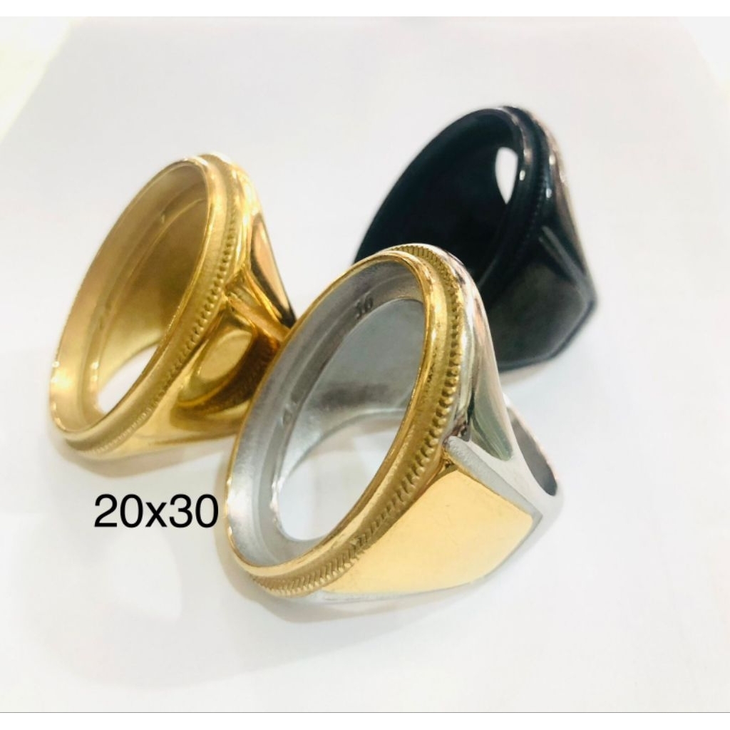 ring emban cincin titanium 20x30