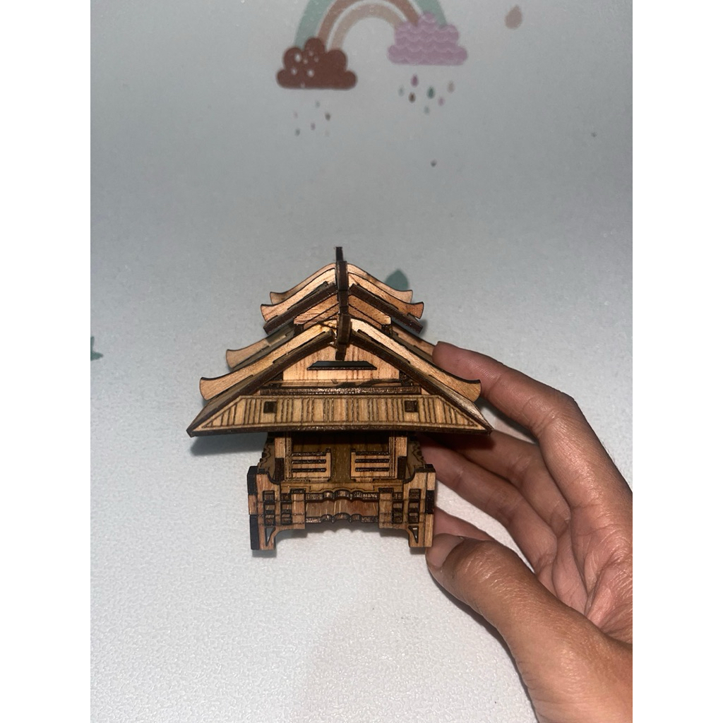 Miniatur Rumah Jepang Paludarium Aquascape