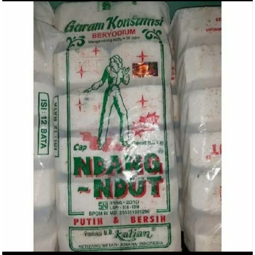 Garam Bata / Garam Kotak NDANGDUT 12 pcs  2.5 kg