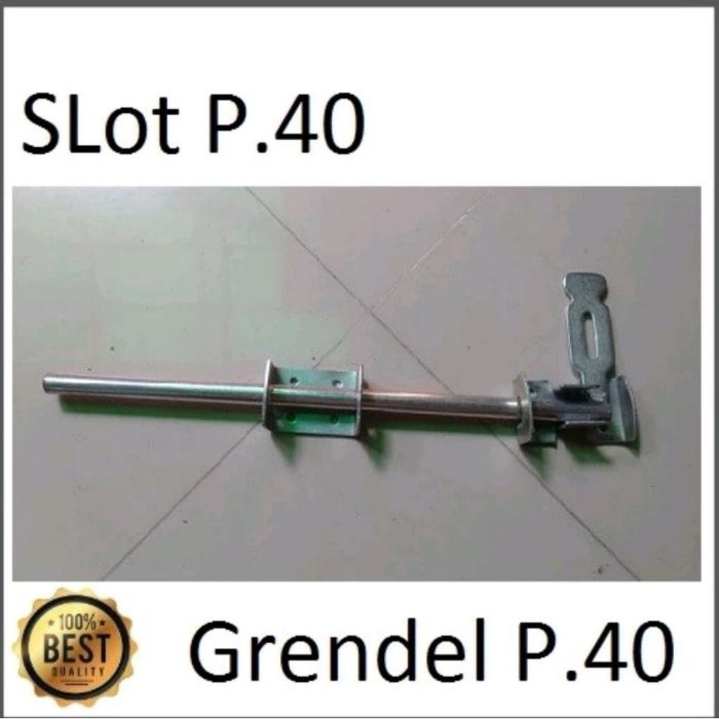 slot grendel pintu pagar besi gebyog panjang 40cm berkualitas