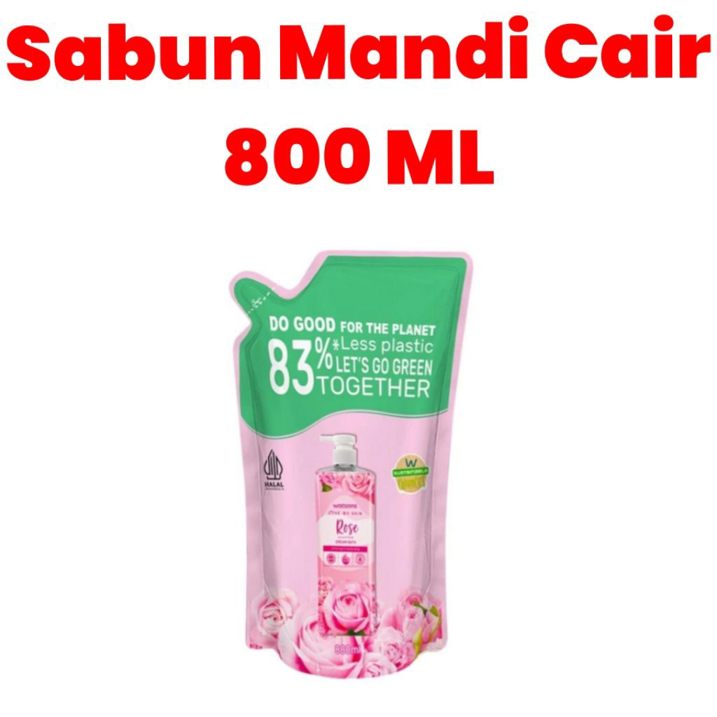 Sabun Mandi Cair Merek WATSON 800 ml (Kemasan Refill)